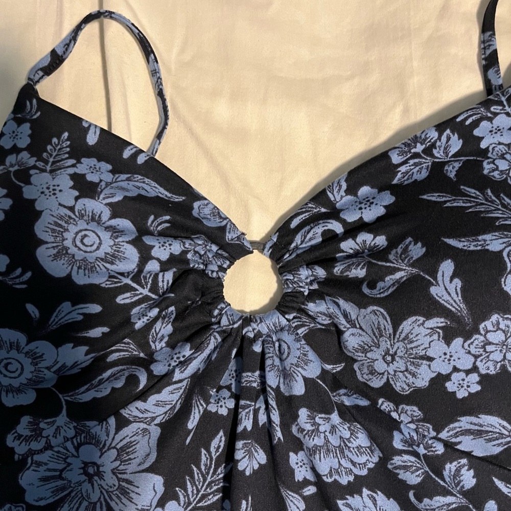 Sundress, SO brand, L, Blue floral - Picture 2 of 4